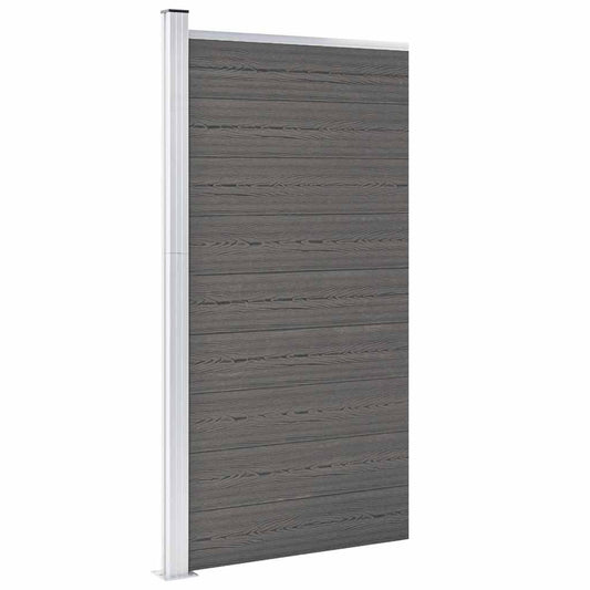 148978 vidaXL Fence Panel WPC 95x186 cm Grey