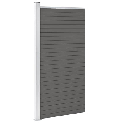 Fence Panel WPC 95x186 cm Grey