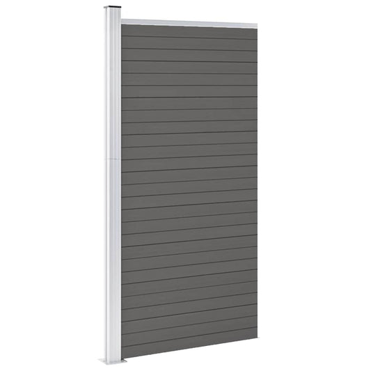 148978 vidaXL Fence Panel WPC 95x186 cm Grey