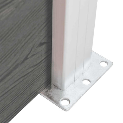 Fence Panel WPC 95x186 cm Grey