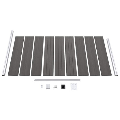 Fence Panel WPC 95x186 cm Grey