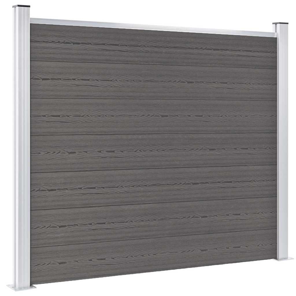 Fence Panel WPC 180x146 cm Grey