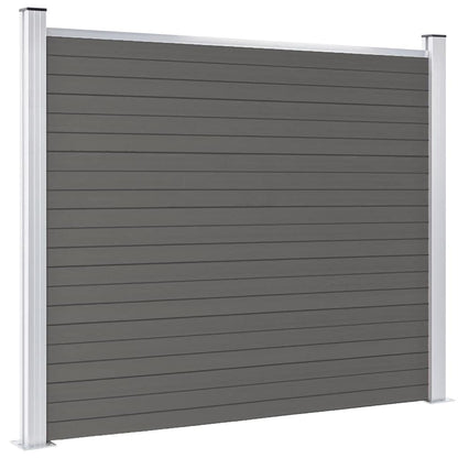 Fence Panel WPC 180x146 cm Grey