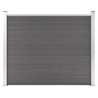 Fence Panel WPC 180x146 cm Grey
