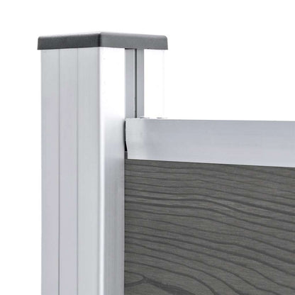 Fence Panel WPC 180x146 cm Grey