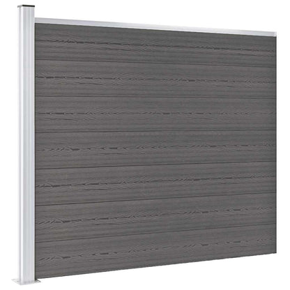 Fence Panel WPC 175x146 cm Grey