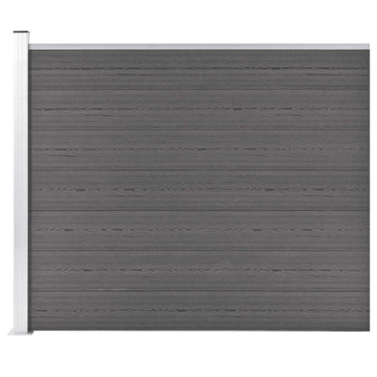 Fence Panel WPC 175x146 cm Grey