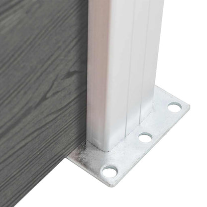Fence Panel WPC 175x146 cm Grey