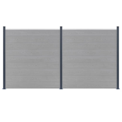 Fence Posts 3 pcs Dark Grey 185 cm Aluminium