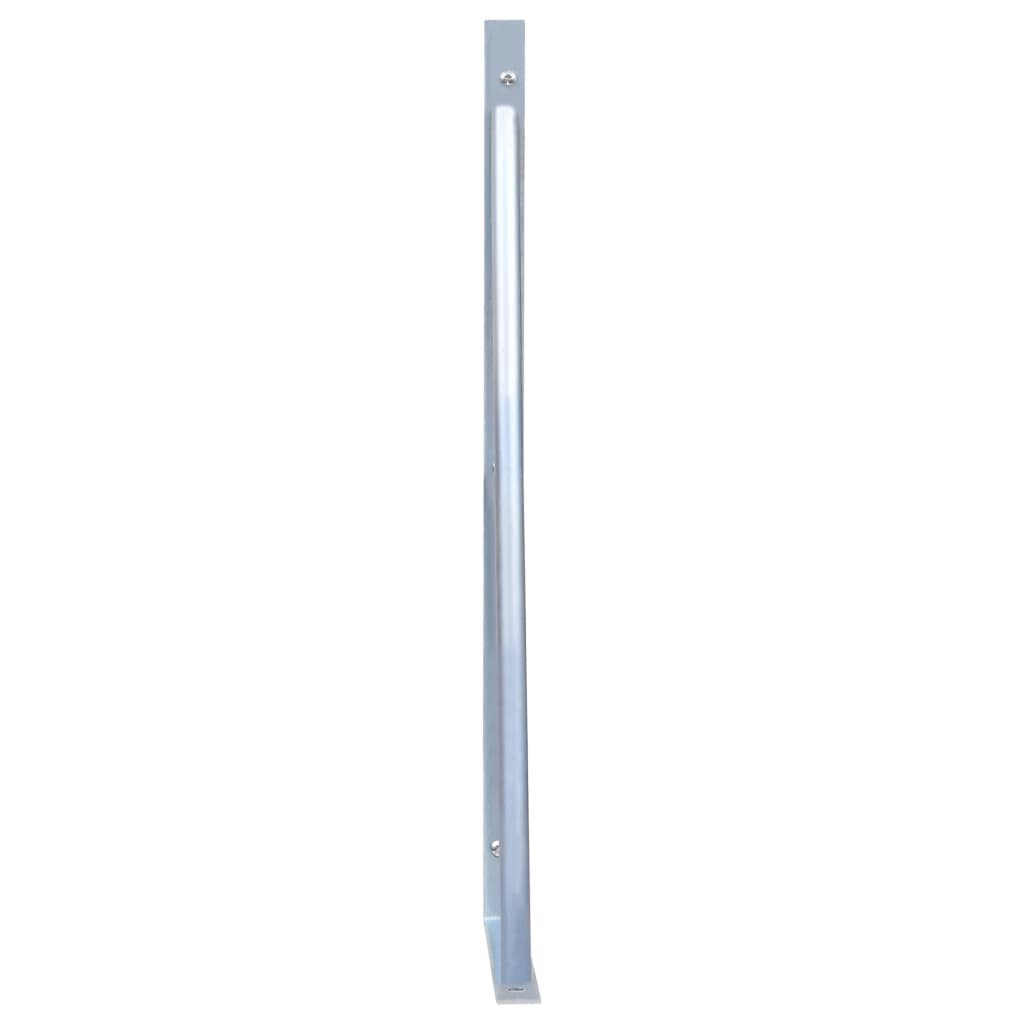 Support Brackets for Fence Post 2 pcs Galvanised Steel