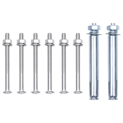 Support Brackets for Fence Post 2 pcs Galvanised Steel