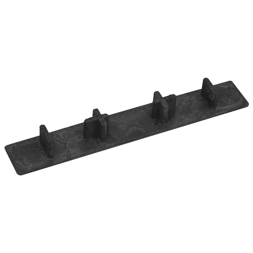 Decking End Caps 10 pcs Black Plastic