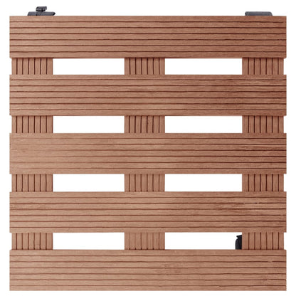 Plant Trolleys 2 pcs Brown 30x30x7.5 cm WPC