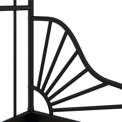 Extendable Bed Frame | Black | Powder-coated metal | Single | Extendable