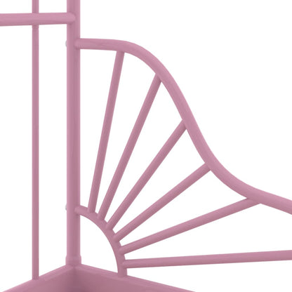 Extendable Bed Frame | Pink | Powder-coated metal | Single | Extendable