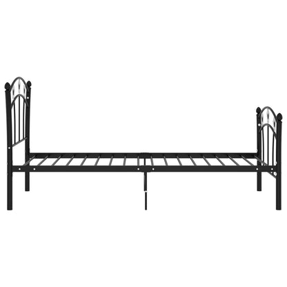 Bed Frame | Black | Powder-coated metal | Single | Durable | Bed Frame