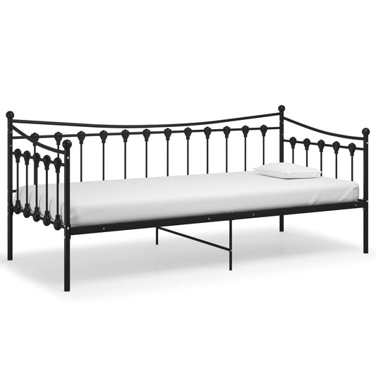 Sofa Bed Frame | Black | Powder-coated metal | 200 x 90 cm