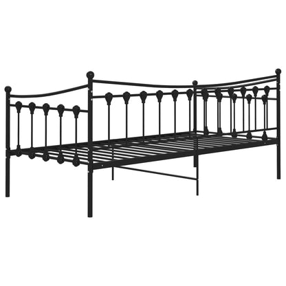 Sofa Bed Frame | Black | Powder-coated metal | 200 x 90 cm
