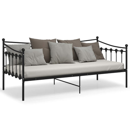 Sofa Bed Frame | Black | Powder-coated metal | 200 x 90 cm