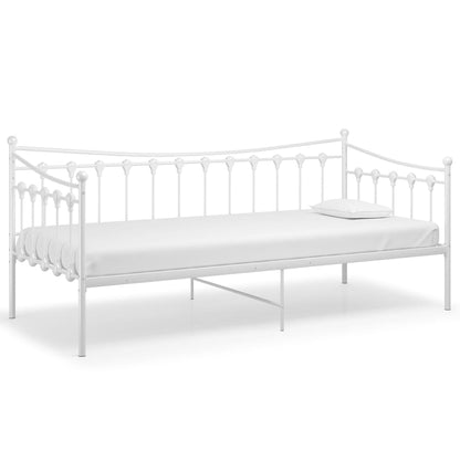 Sofa Bed Frame | White | Powder-coated metal | Single