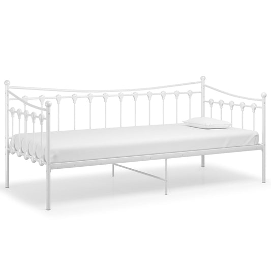 Sofa Bed Frame | White | Powder-coated metal | Single