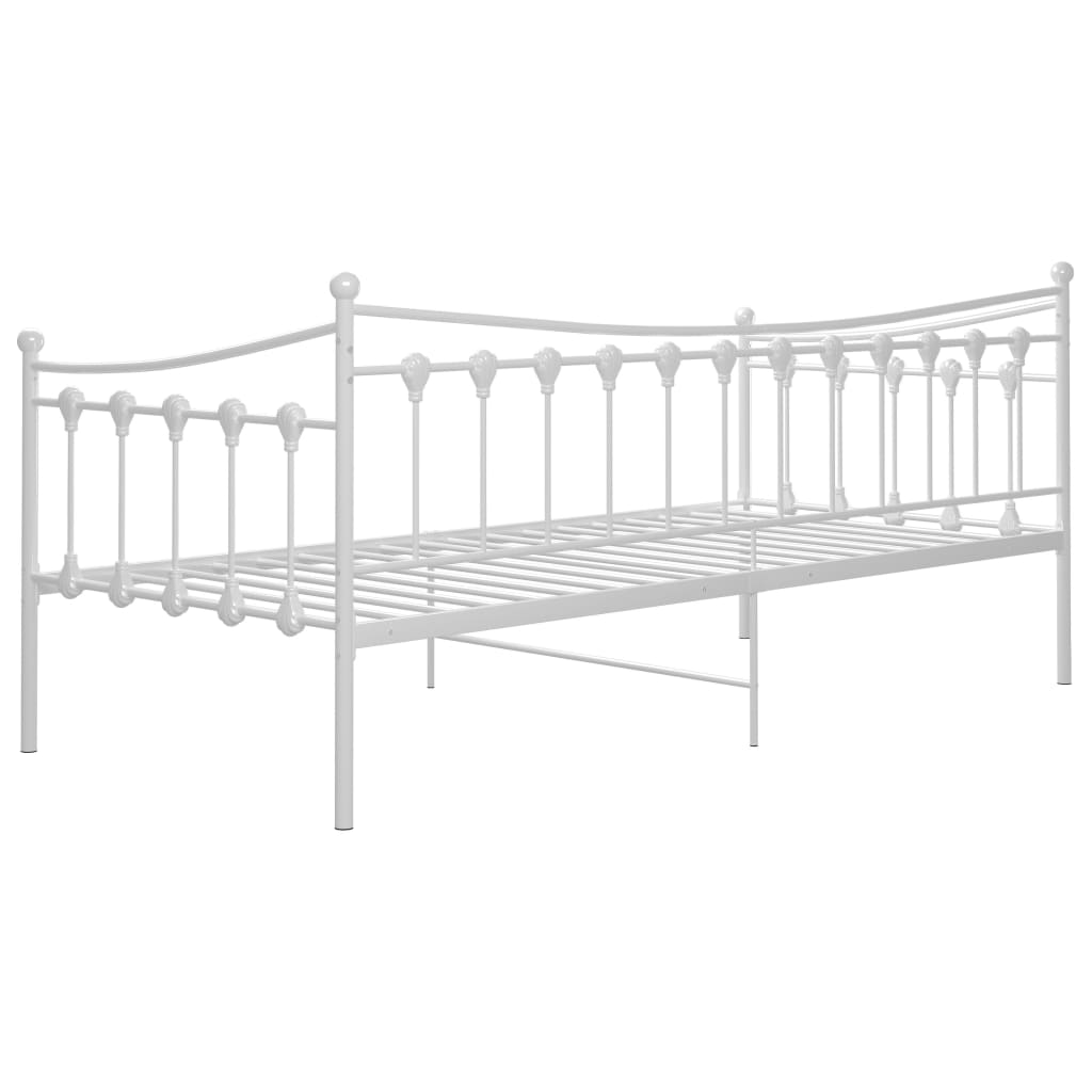 Sofa Bed Frame | White | Powder-coated metal | Single