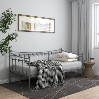 Sofa Bed Frame | Grey | Powder-coated metal | Single