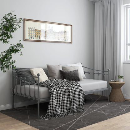 Sofa Bed Frame | Grey | Powder-coated metal | Single