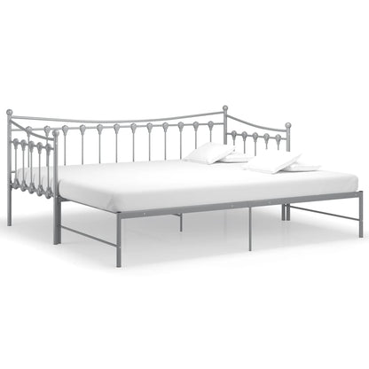 Sofa Bed Frame | Grey | Powder-coated metal | 90x200 cm mattress size
