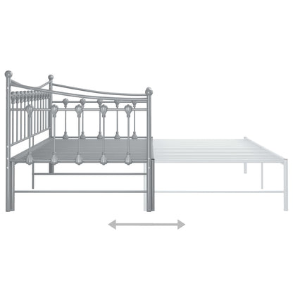 Sofa Bed Frame | Grey | Powder-coated metal | 90x200 cm mattress size