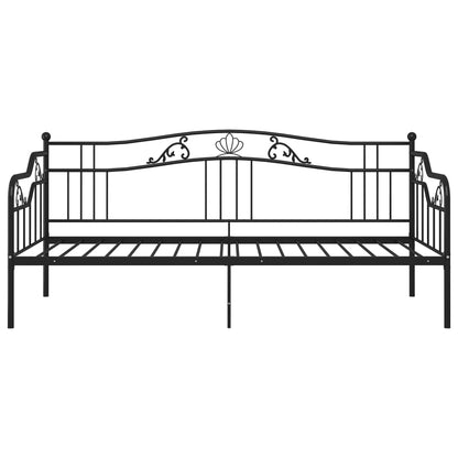 Sofa Bed Frame | Black | Powder-coated metal | 90x200 cm