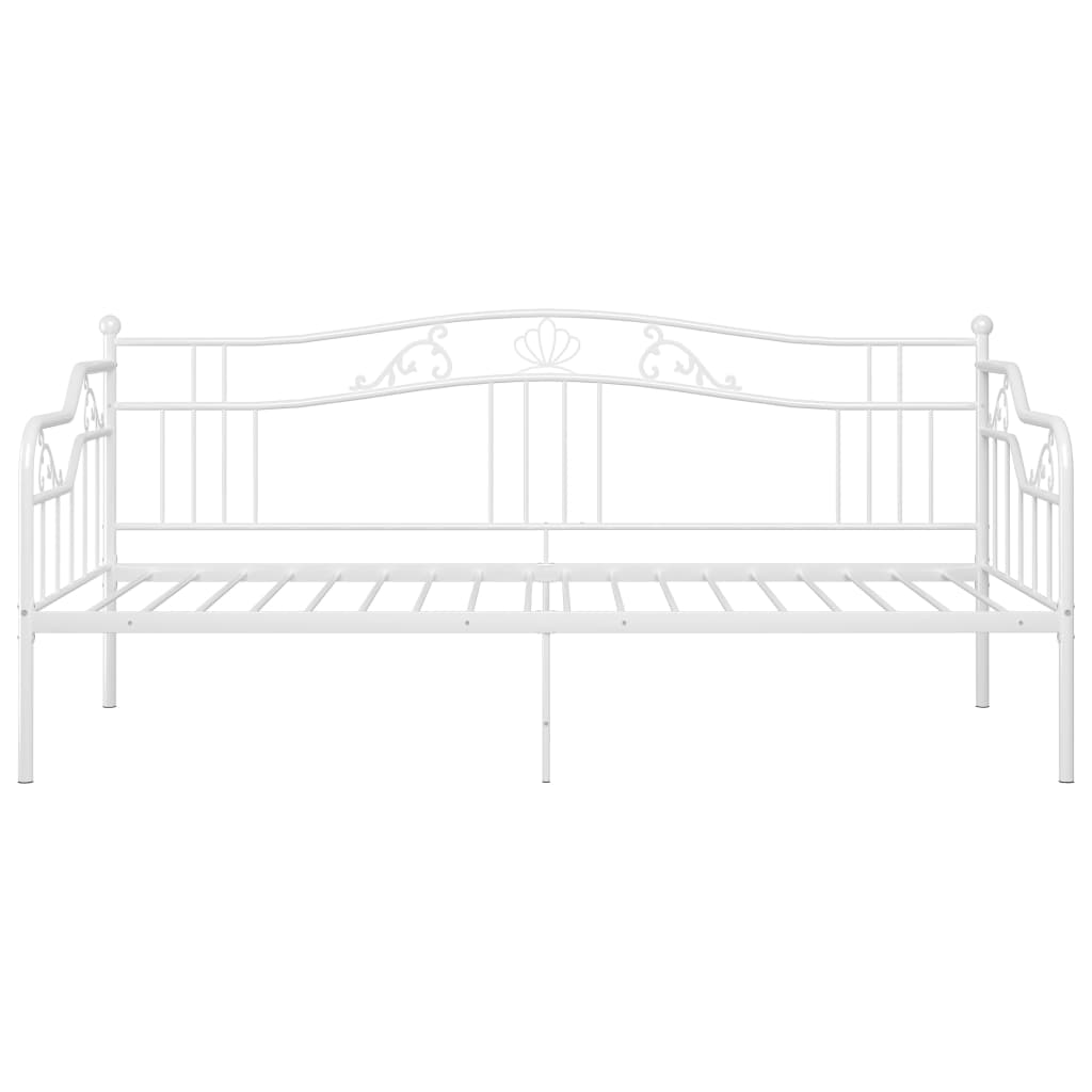 Sofa Bed Frame | White | Powder-Coated Metal | 90x200 cm