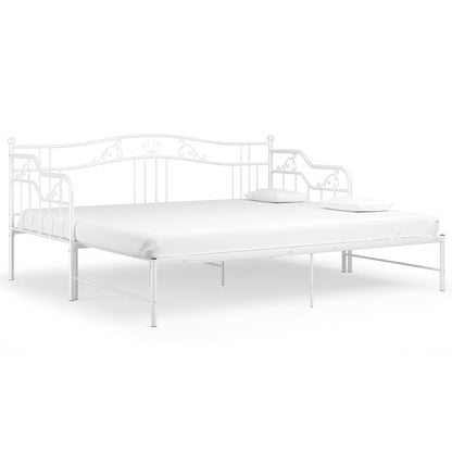 Sofa Bed Frame | White | Powder-coated metal | Single