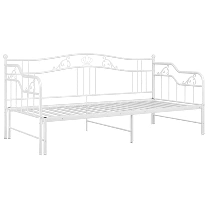 Sofa Bed Frame | White | Powder-coated metal | Single