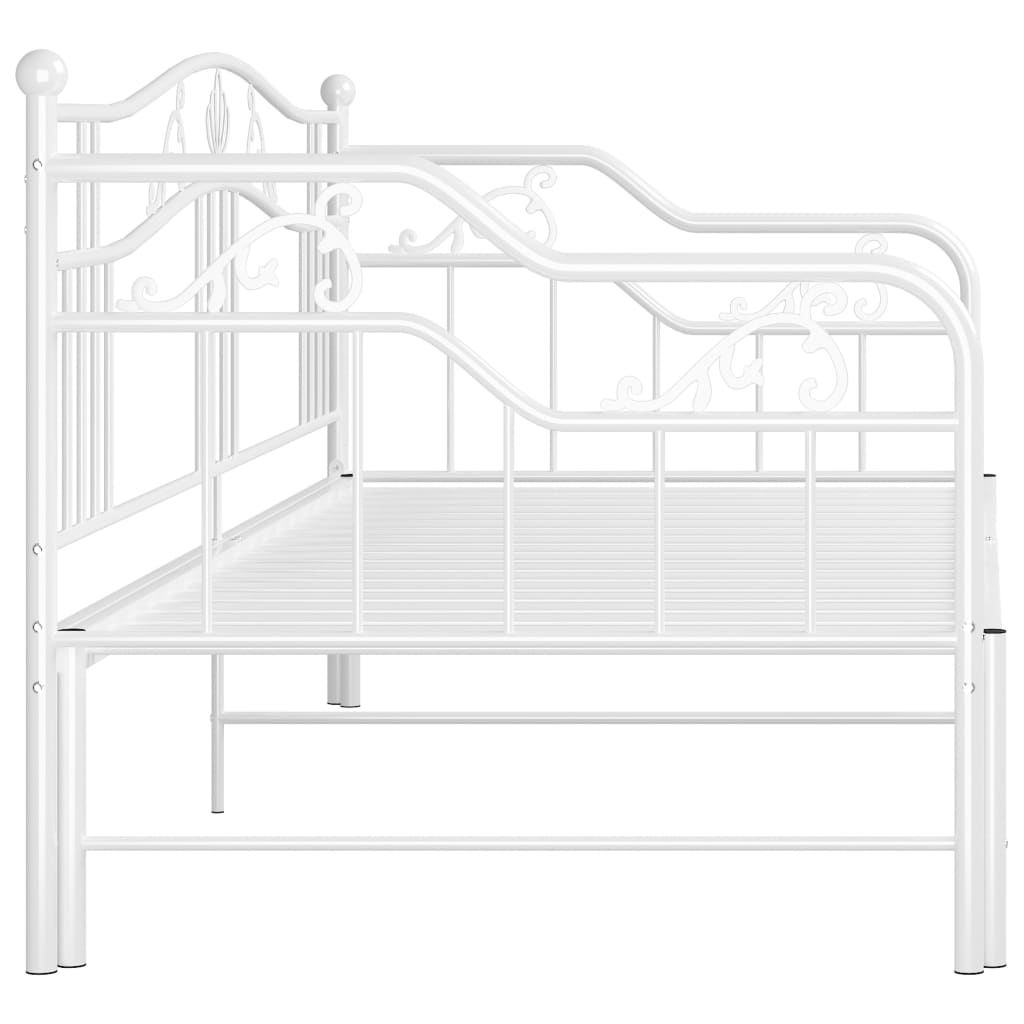 Sofa Bed Frame | White | Powder-coated metal | Single
