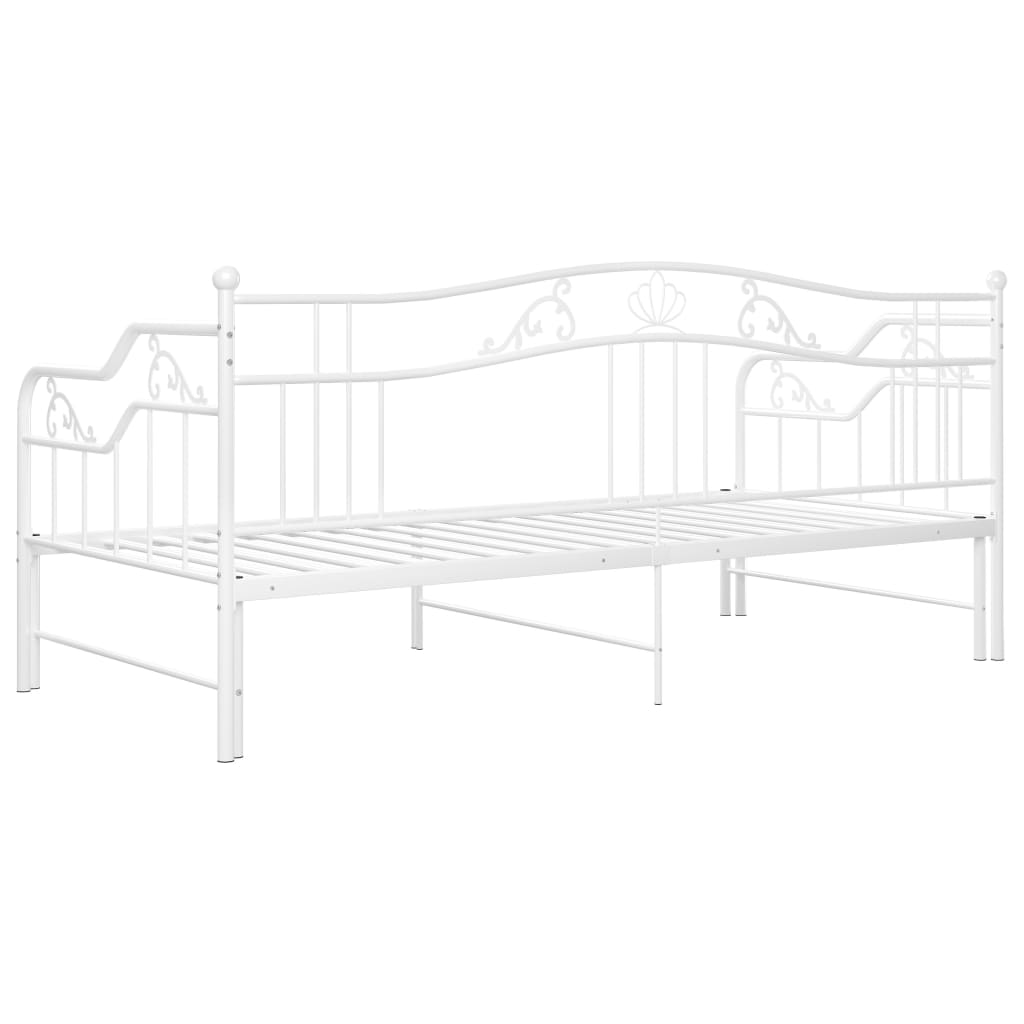 Sofa Bed Frame | White | Powder-coated metal | Single