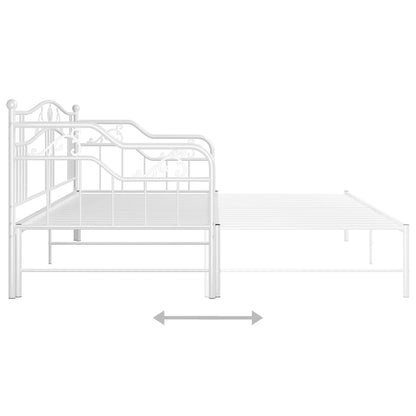 Sofa Bed Frame | White | Powder-coated metal | Single