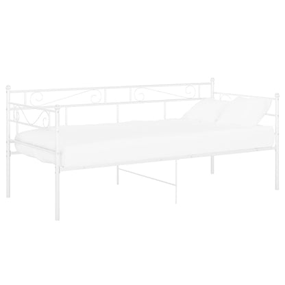 Sofa Bed Frame | White | Powder-coated metal | Single