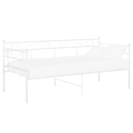 Sofa Bed Frame | White | Powder-coated metal | Single