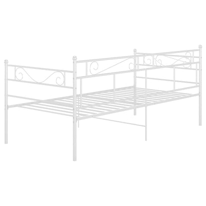 Sofa Bed Frame | White | Powder-coated metal | Single