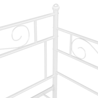 Sofa Bed Frame | White | Powder-coated metal | Single