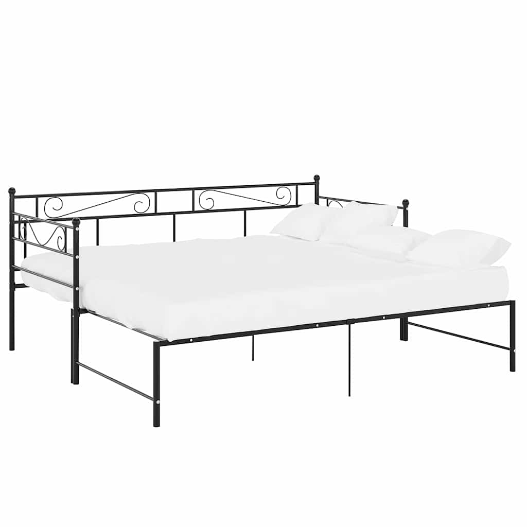 Sofa Bed Frame | Black | Powder-Coated Metal | Pull-Out | Sofa Bed Frame