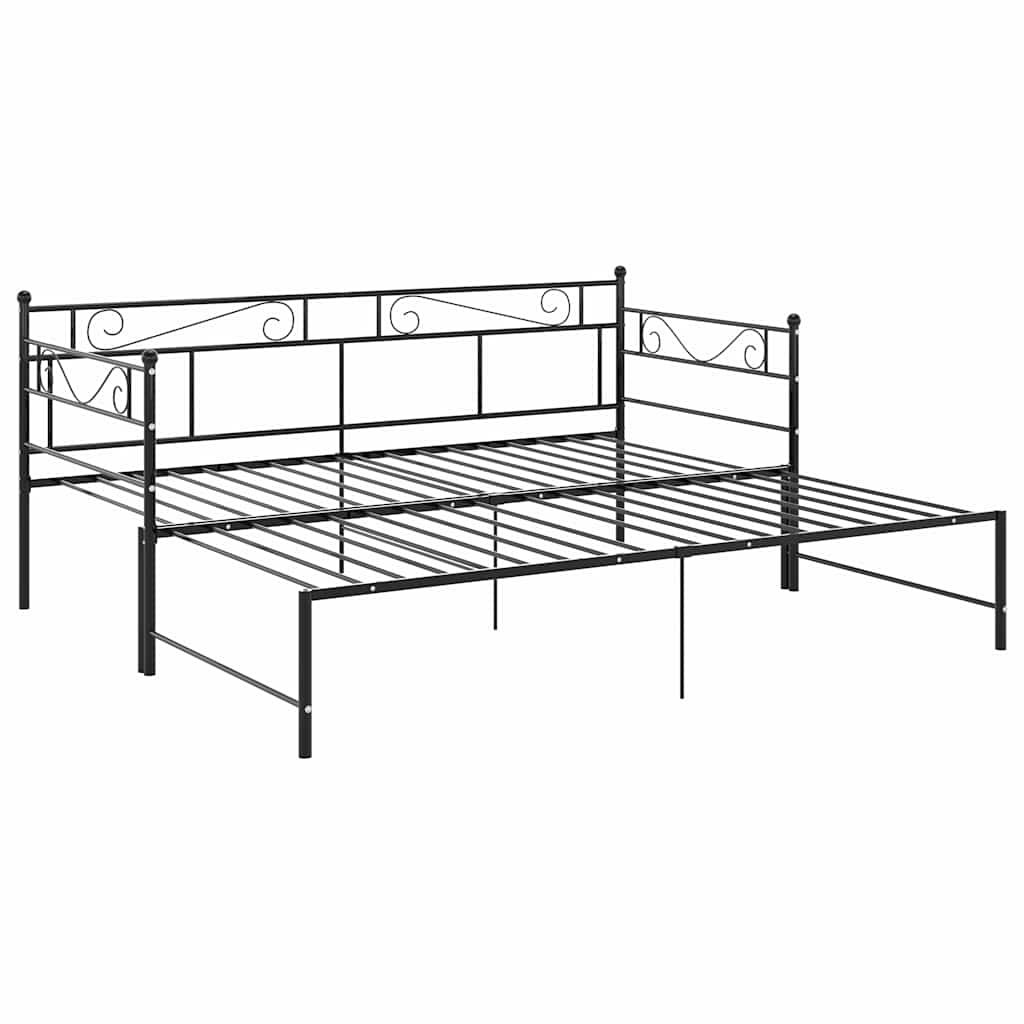 Sofa Bed Frame | Black | Powder-Coated Metal | Pull-Out | Sofa Bed Frame