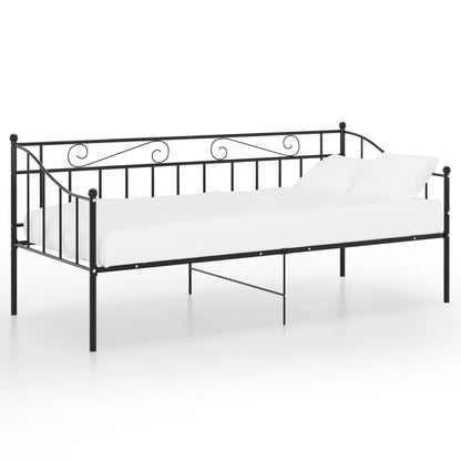 Sofa Bed Frame | Black | Powder-coated metal | Single
