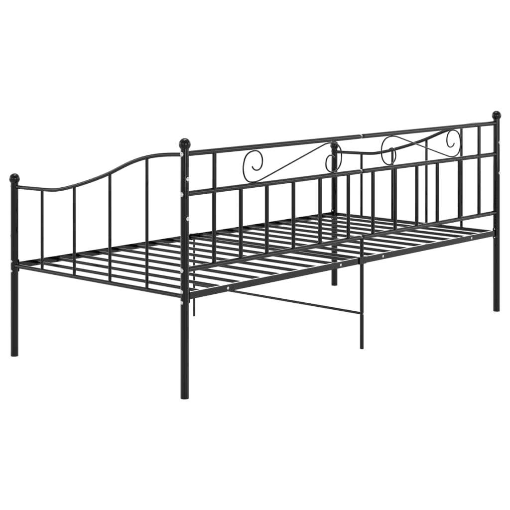 Sofa Bed Frame | Black | Powder-coated metal | Single