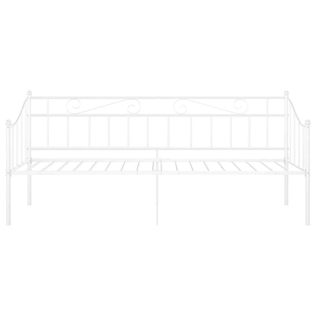 Sofa Bed Frame | White | Powder-coated metal | Single