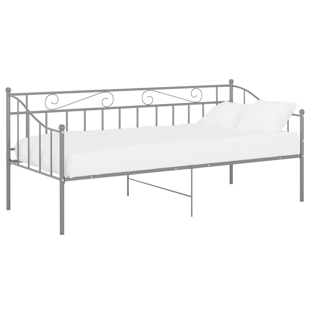 Sofa Bed Frame | Grey | Powder-coated metal | Single