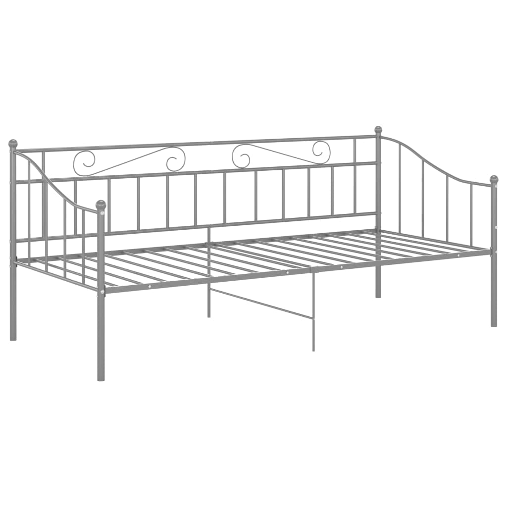 Sofa Bed Frame | Grey | Powder-coated metal | Single