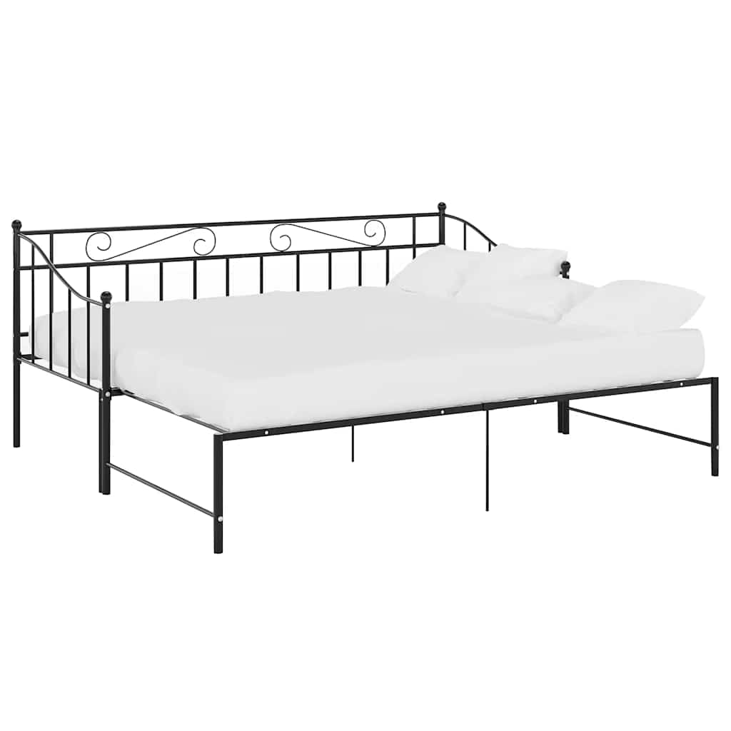 Sofa Bed Frame | Black | Powder-coated metal | Single