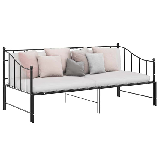 Sofa Bed Frame | Black | Powder-coated metal | Single